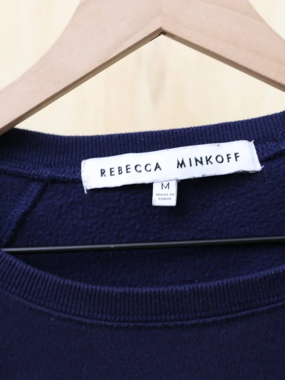 Rebecca Minkoff Navy Girl‎ Power Sweatshirt Crewneck Medium (Runs Small)